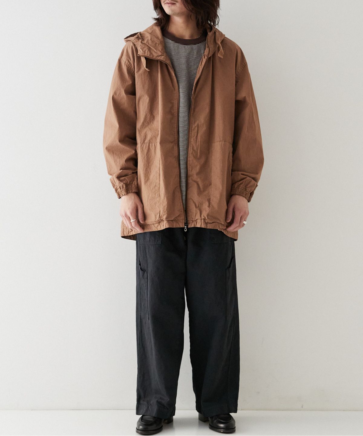 네스트로브 NEST ROBE 컨펙트 카운트 Stripe Sailing 자켓 파카 - 상세 이미지 4
