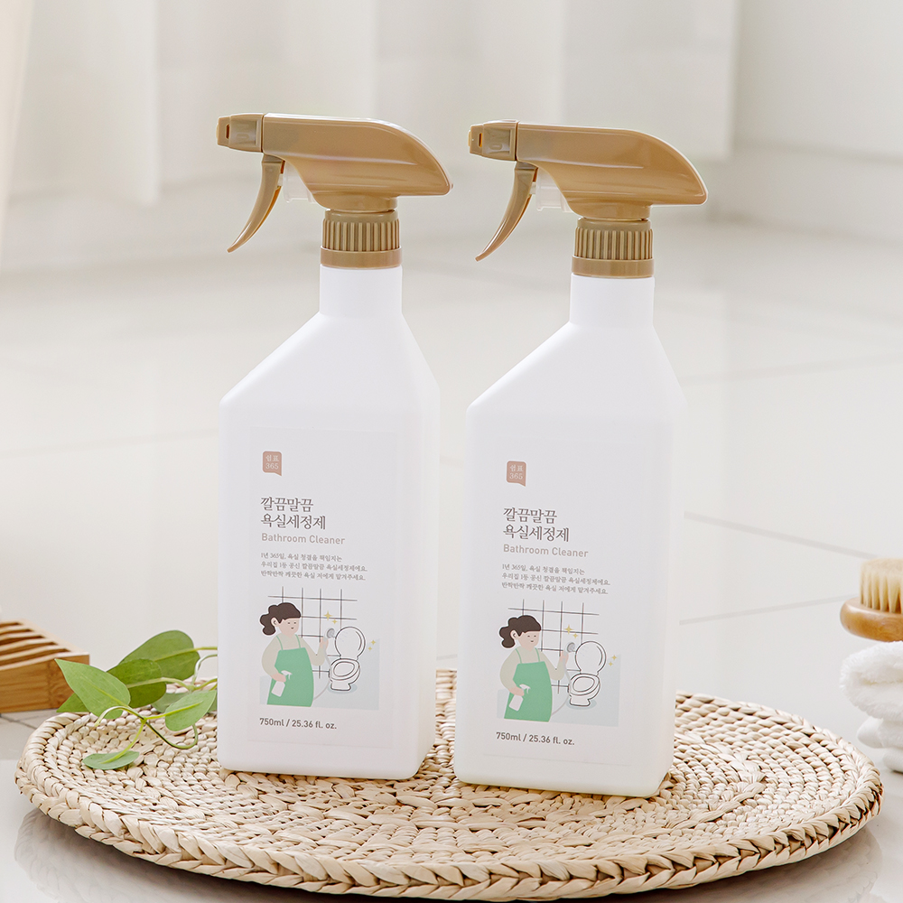 1+1 쉼표365 화장실 욕실세정제 750ml 대용량 청소세제 곰팡이제거 - 상세 이미지 3