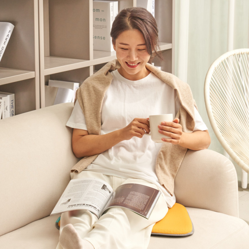 밸런스온 기능성 핏시트 2개 L SIZE (자세교정 수험생 사무실 벌집 쿨링 쿨 의자방석) 사진 6