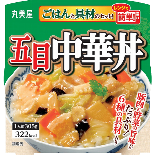 마루미야 전자렌지로 간단 즉석밥 컵밥 오목 중화덮밥 - 상품 이미지