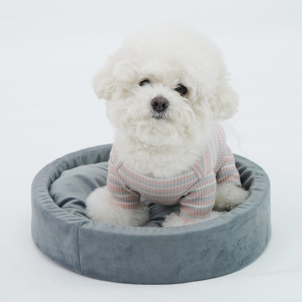 개과천선 베베 강아지 방석 애견 고급 원형 쿠션 도넛방석 고양이 꿀잠 침대 논슬립 - 상품 이미지