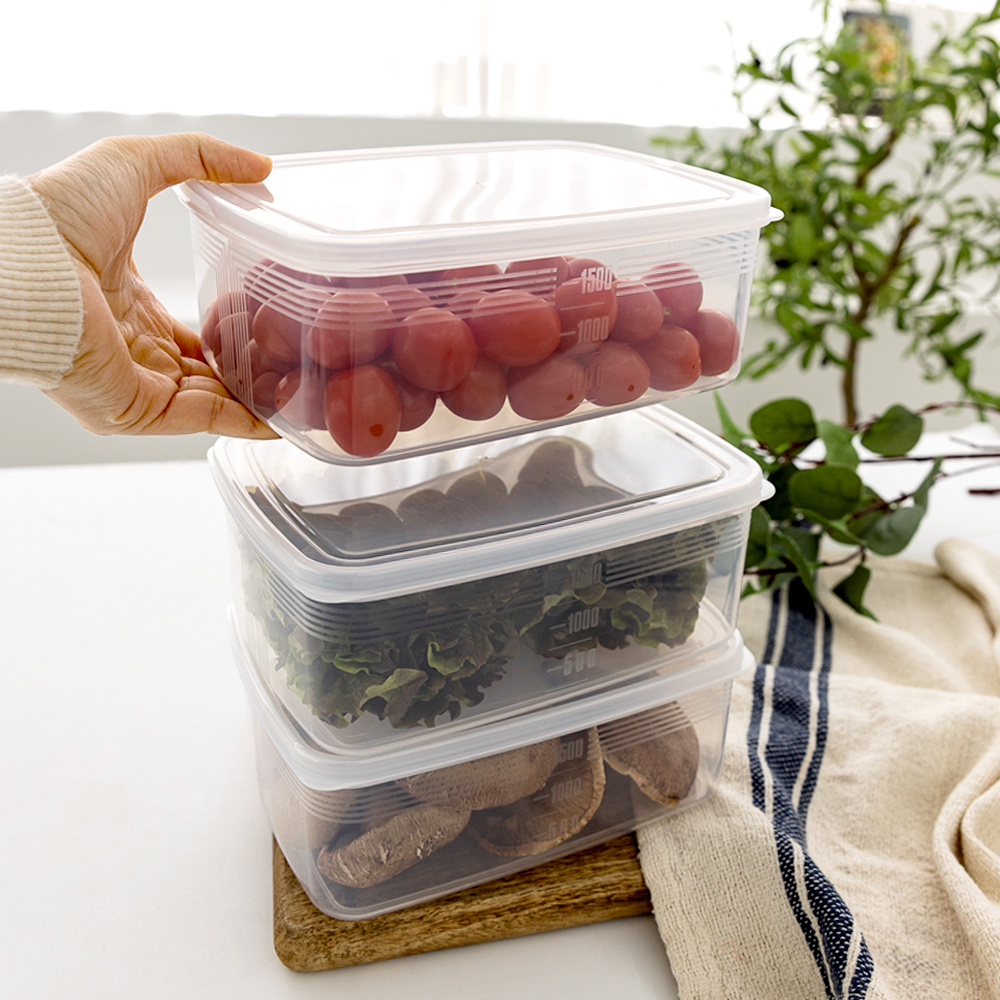 대용량 밀폐용기 야채 과일 보관 냉장고 2L 정리용기 I - 상품 이미지
