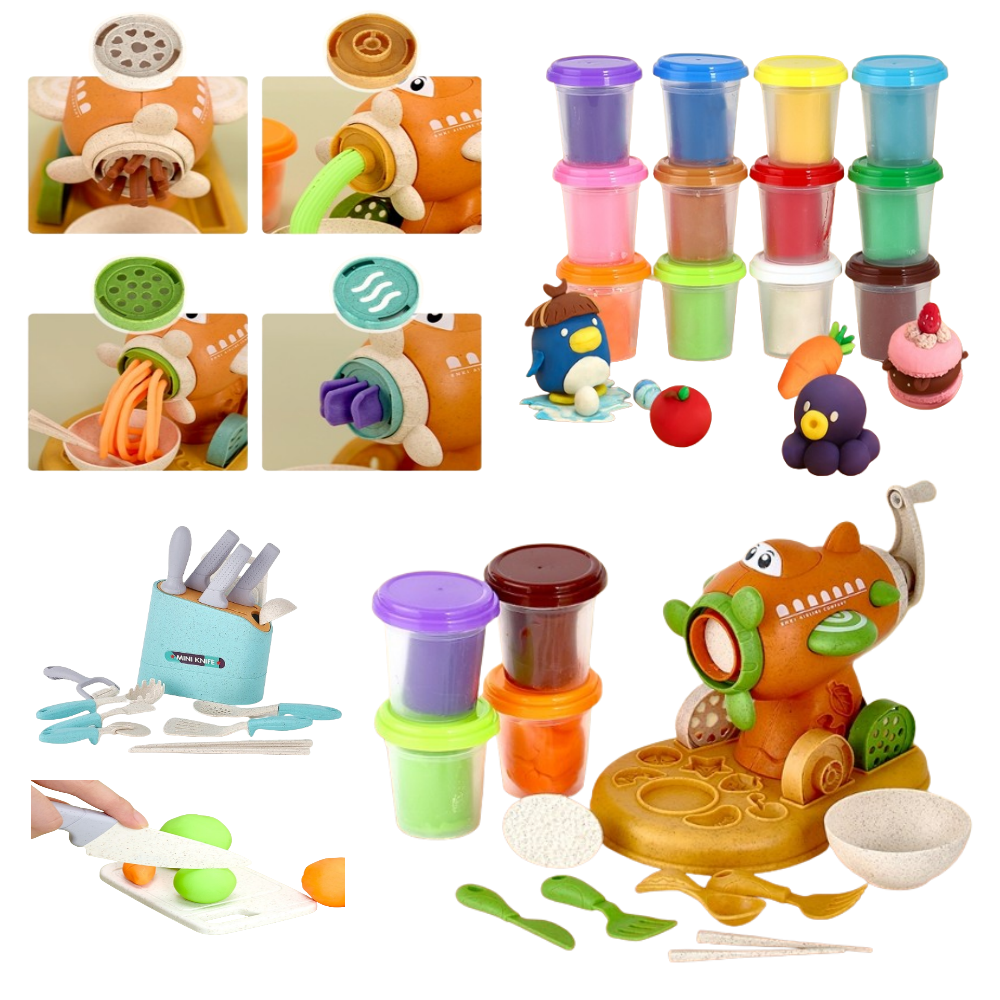 곡물 클레이 6색 유아 아기 컬러 점토 찰흙 촉감놀이 만들기