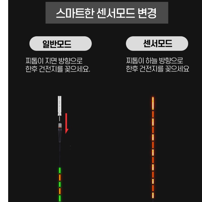 민물 전자장찌 led전자찌 변색찌 저부력 전자찌 탑 - 상세 이미지 5