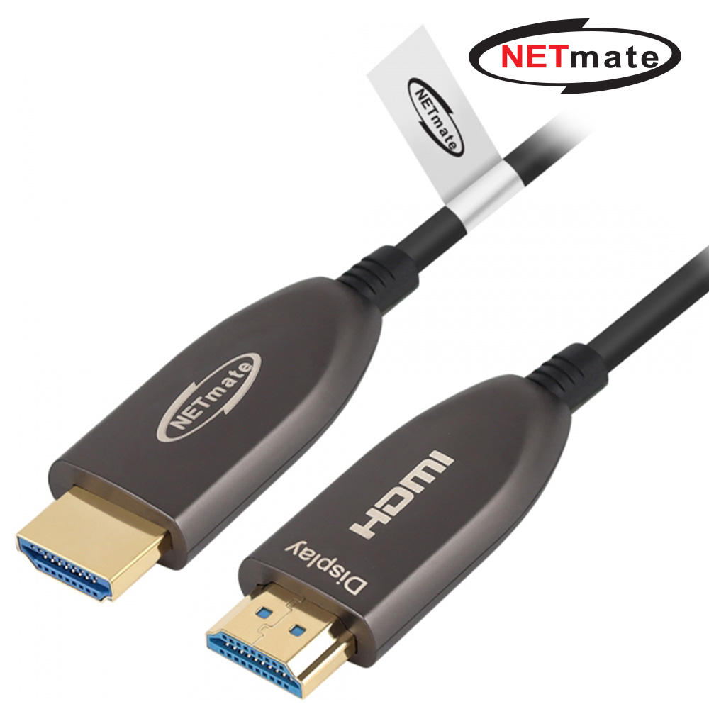 강원전자 넷메이트 HDMI2.0 하이브리드 AOC 광 케이블 50m, 1개 - 상품 이미지
