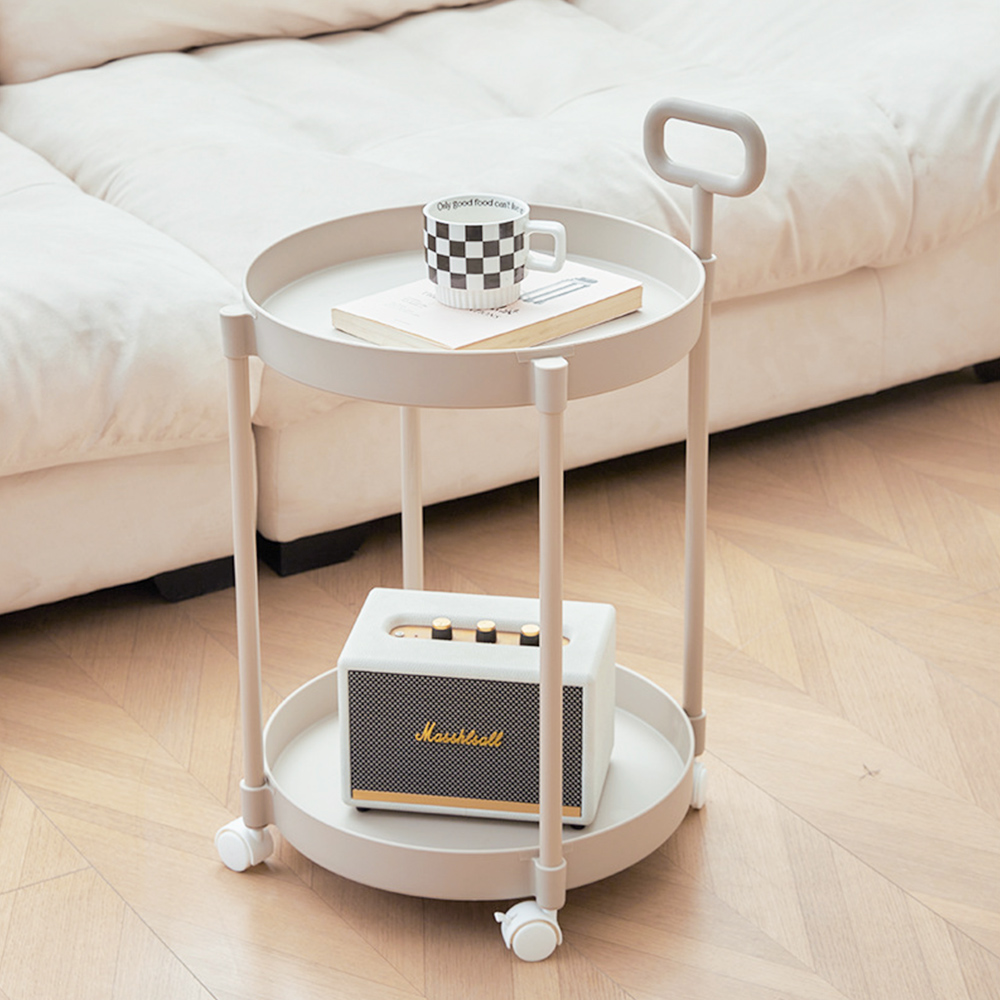이동식 2단 사이드테이블 침대 보조 거실 소파 간이 미니 협탁 테이블