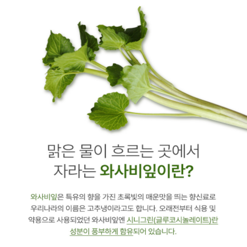 국내산 와사비잎 추출물 600mg 락토페린 - 상세 이미지 3