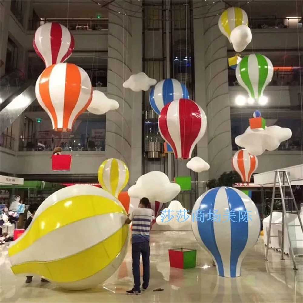 대형 열기구 모형 포토존 조형물 풍선 장식 오브제 40x91cm - 상세 이미지 4