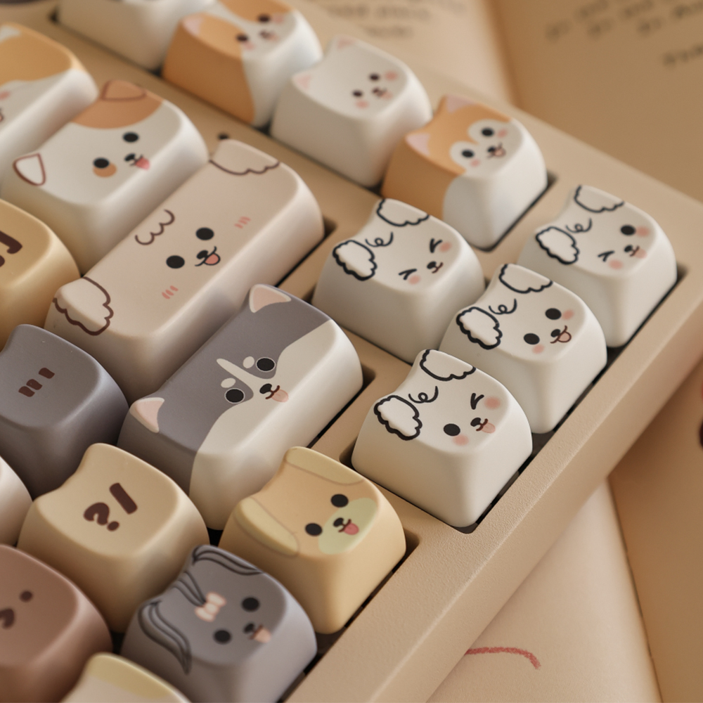 강아지키캡 Soulcat 키캡 투명키캡 포인트 염료승화 PBT 커스텀 기계식 키보드 - 상세 이미지 5