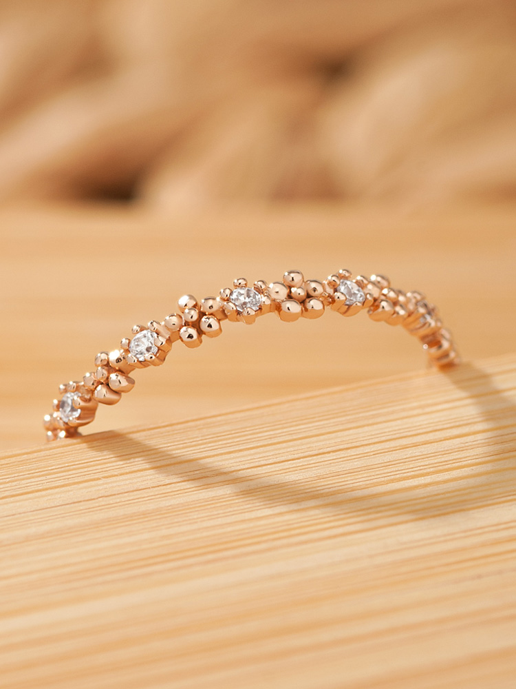 14K18K 델로꽃사탕 금반지 데일리 우정 레이어드 포인트 약지 검지 중지