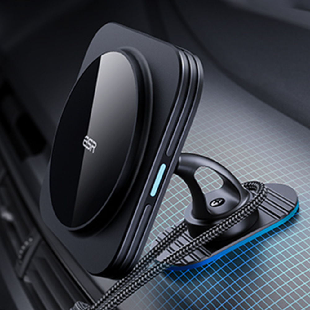 ESR 할로락 Qi2 맥세이프 차량용 핸드폰 거치대 15W 고속 무선 충전