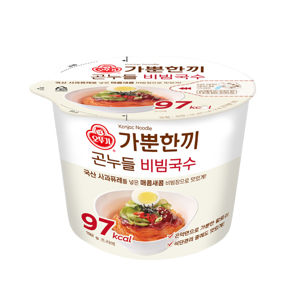 오뚜기 가뿐한끼 곤누들 비빔국수 192g - 상품 이미지