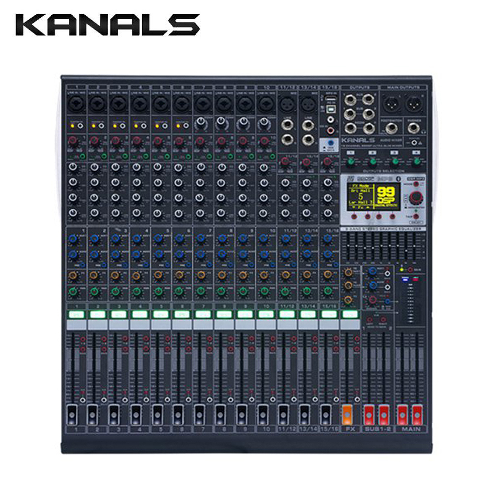 카날스 BKG160 오디오 믹서 이펙트내장 공연 교회 강당