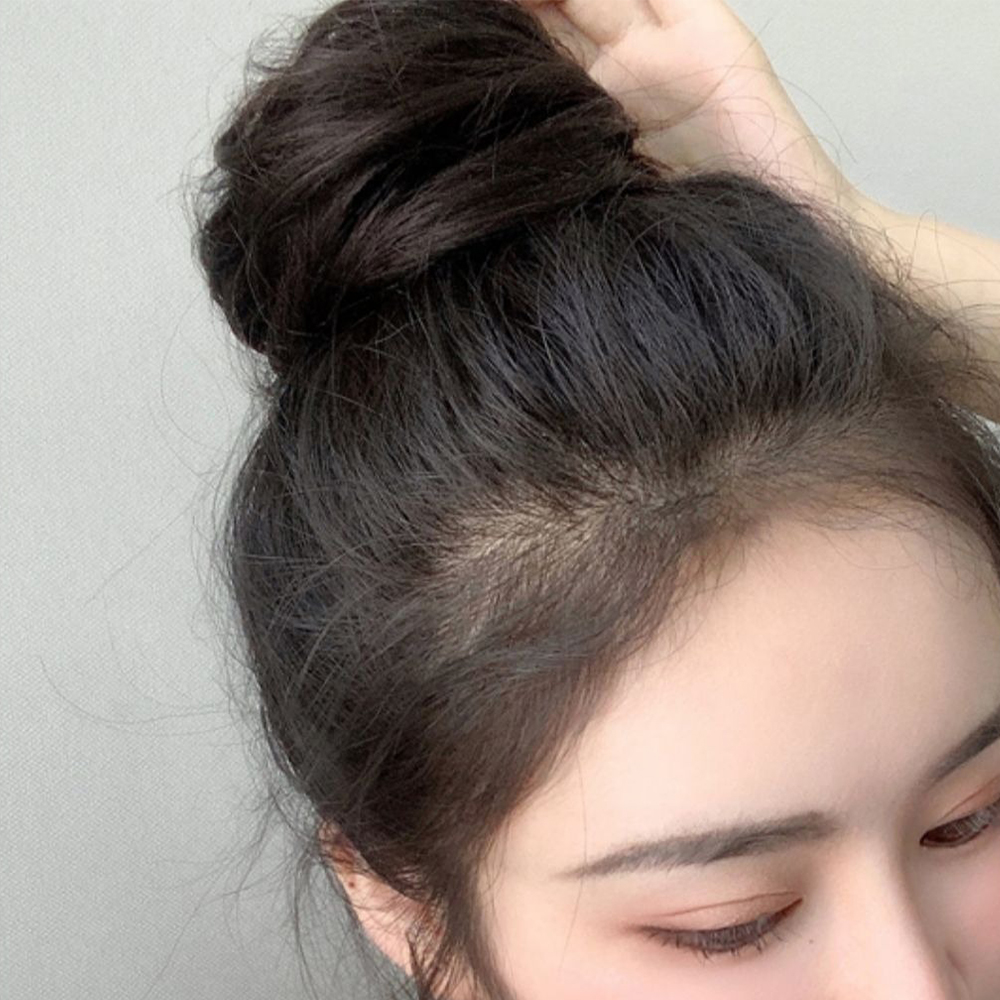 똥머리가발 묶음 셀프 올림 만두머리 승무원 가채 이미지 2