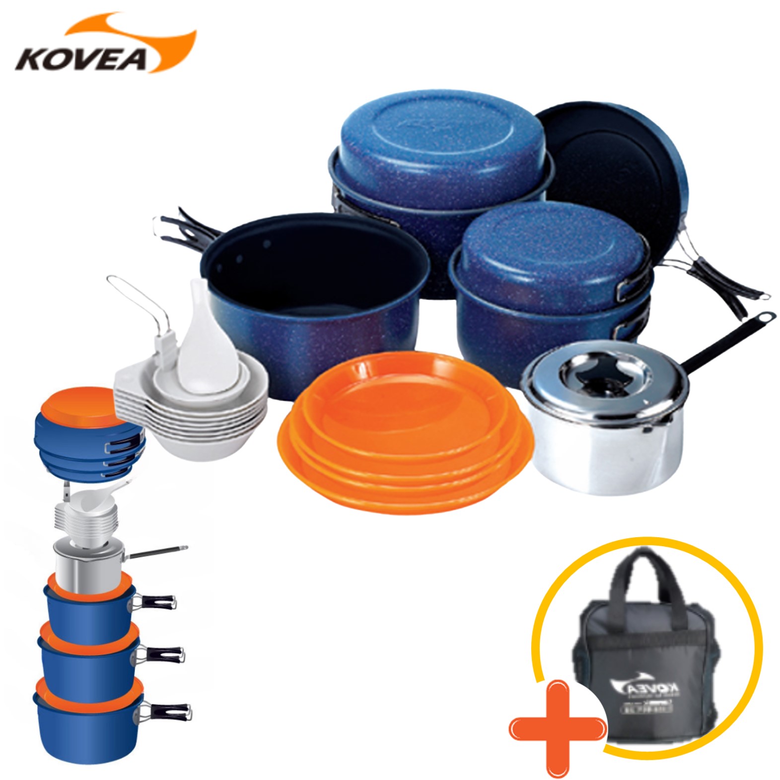 코베아 코펠 세트 7-8인용 뉴 세라믹 냄비 반합