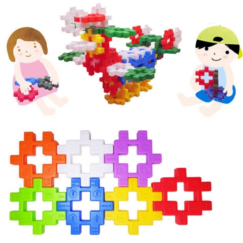 꼬마사각블럭 50p 천재 미니 와플 대형 놀이 - 상세 이미지 2