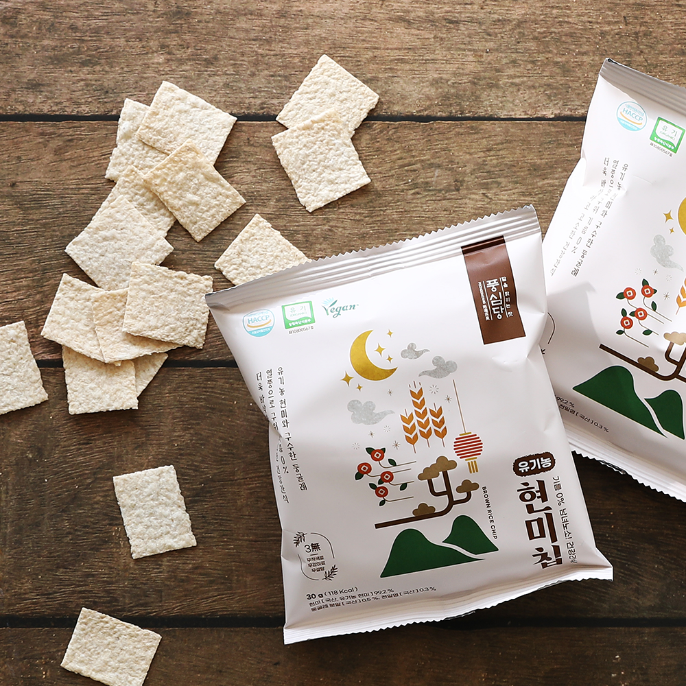 풍심당 쌀과자 유기농 현미칩 10봉