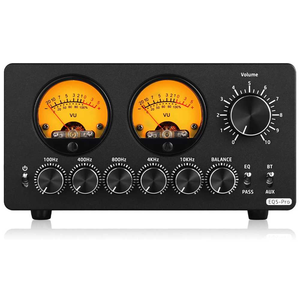 AUX 스테레오 바이패스 밸런스 프리앰프 EQ5 PRO 미니 밴드 이퀄라이저 블루투스 3.5mm - 상품 이미지