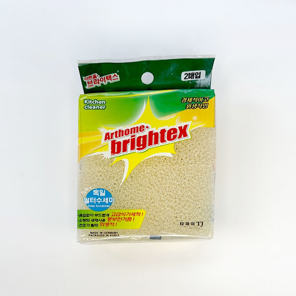 아트홈 브라이텍스 필터 수세미 거품 수세미 (2매입)