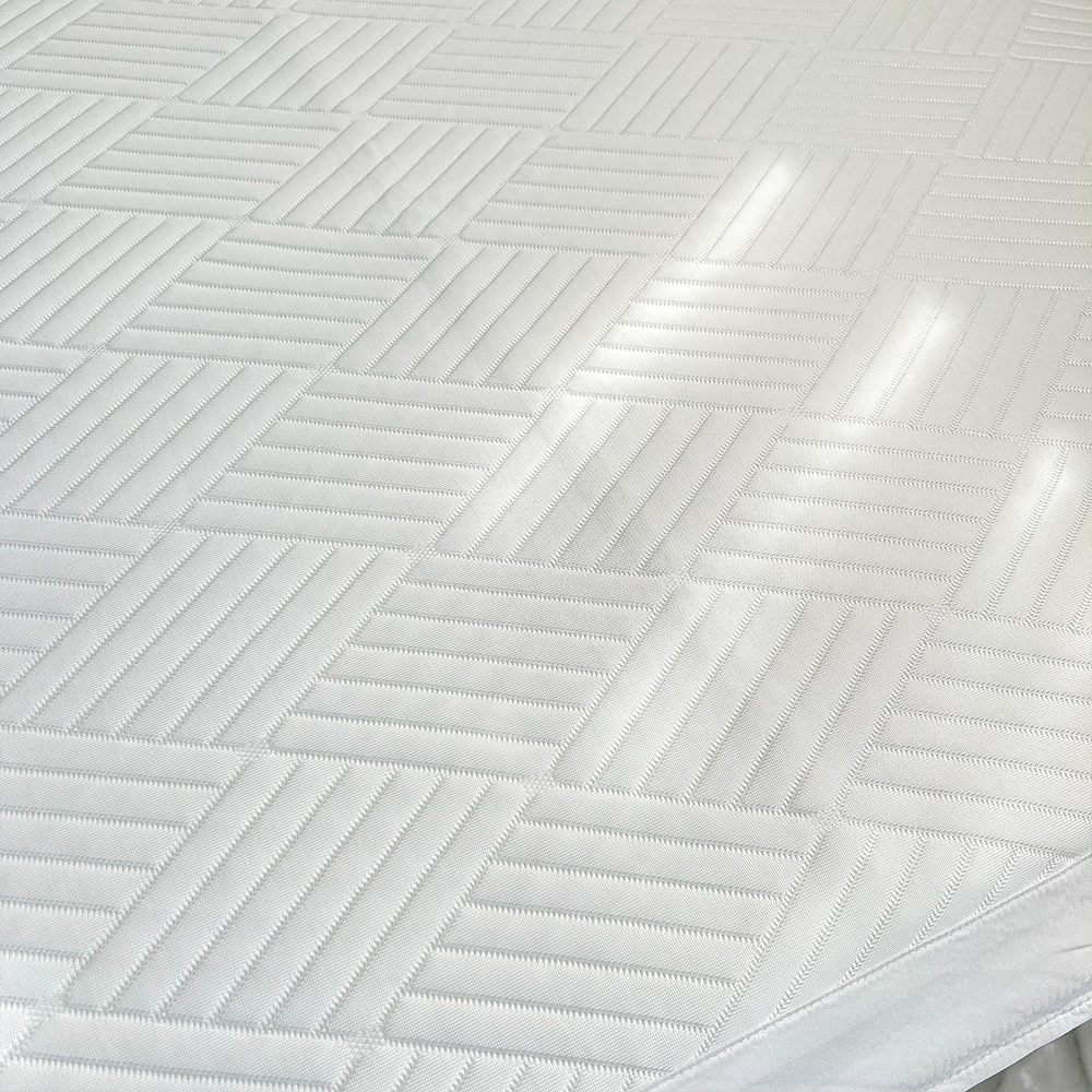 쿠에뜨 냉감패드 듀라론 휴비스 SS 고정밴드 아쿠아 여름침대패드