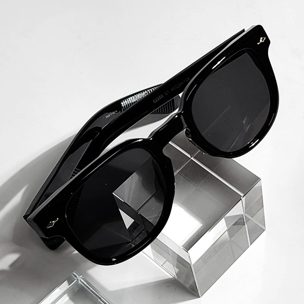 명품 UV 자외선 차단 블랙 사각 호피 뿔테 자외선차단 선글라스