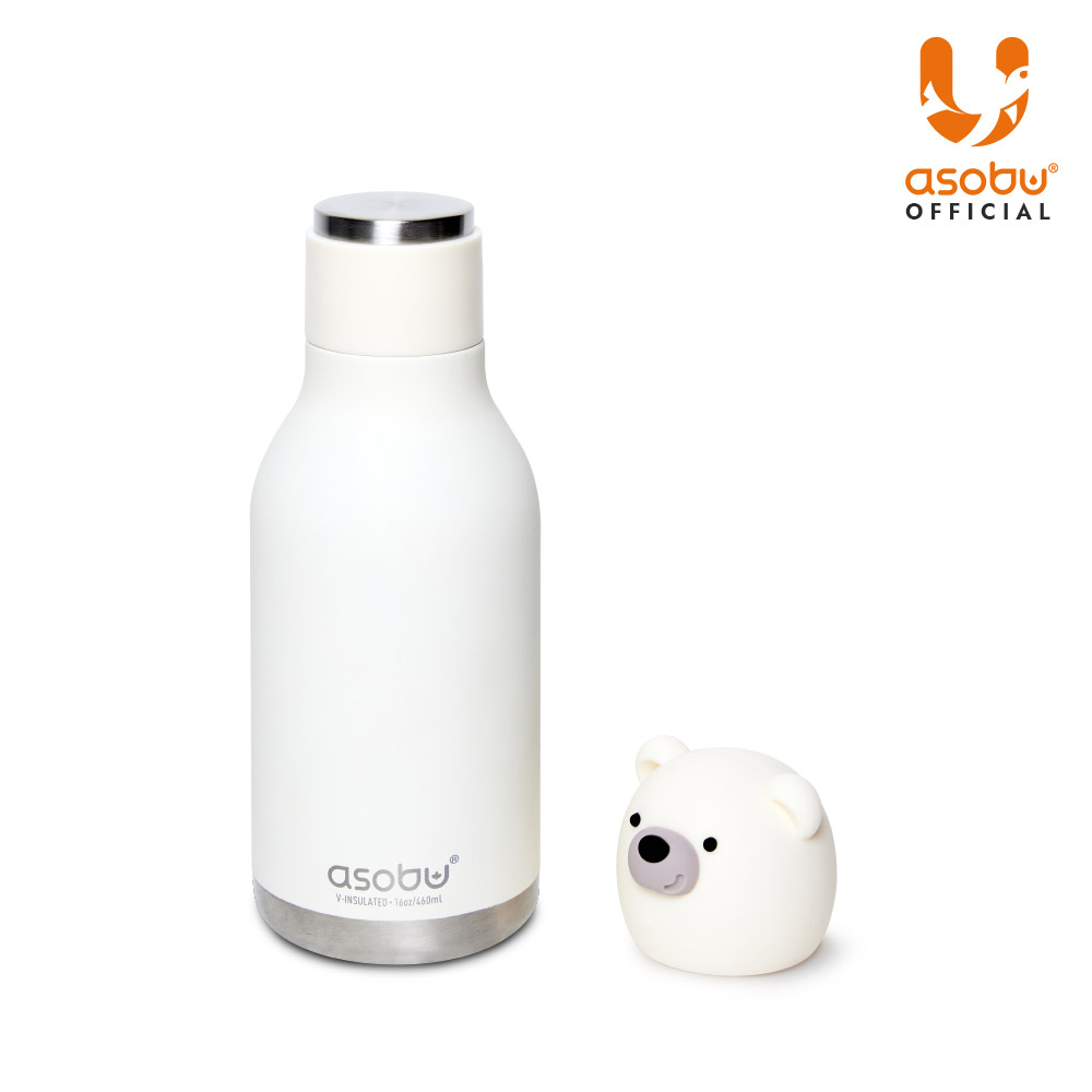 아소부 스테인레스 보온보냉 캐릭터 텀블러 베스티 460ml, 베어 - 상세 이미지 3