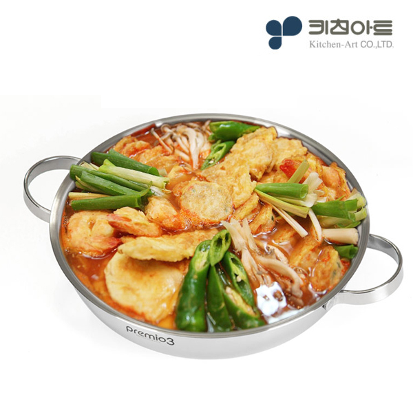 키친아트 인덕션 찜기 스텐304 통3중 찜냄비 프리미엄 36cm 이미지 7