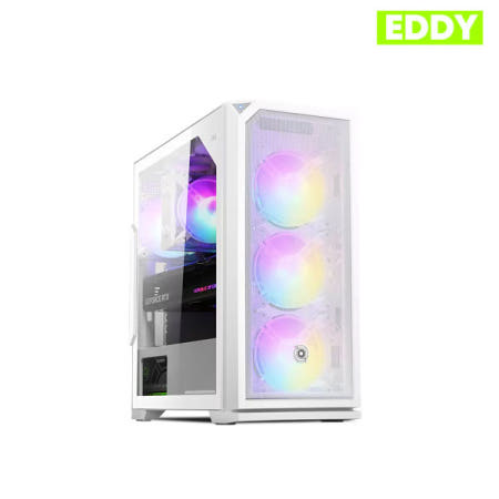 에디 EDDY A1 MESH 강화유리 PC케이스 (화이트)