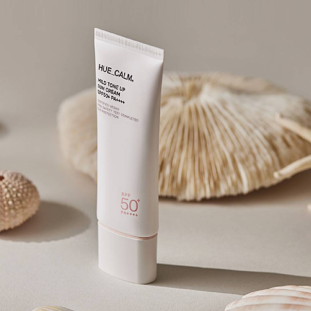 복숭아 생기 비건 휴캄 마일드 톤업 선크림 40ml SPF50+PA++++ - 상세 이미지 3