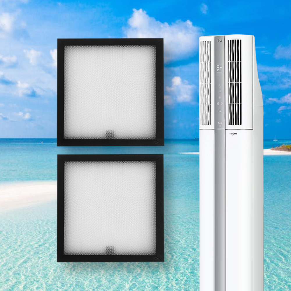 [호환] LG 엘지 휘센 듀얼 에어컨 필터 초미세필터 2EA 포유