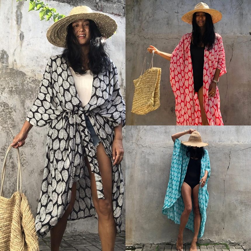 여성 여름 롱 로브 가디건 해변 바닷가 수영복 휴양지 커버업 빅사이즈 비치 가운