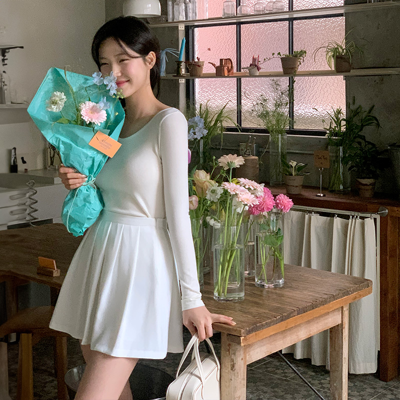 (데이트룩) 데얼 플리츠 미니 스커트 sk6827 이미지 2