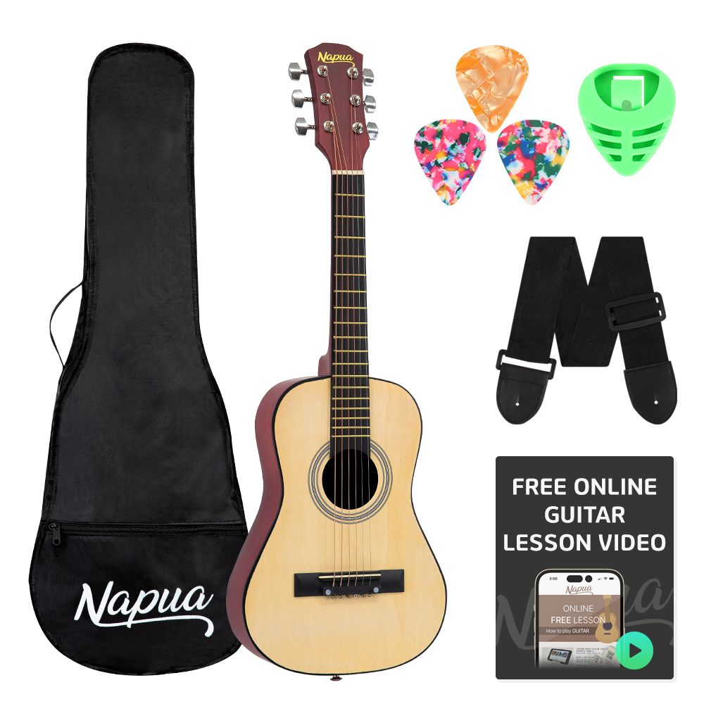 나푸아 NGL21 어린이 입문용 통기타 입문 초등학생 연습용 여성용 미니기타 독학 제품 이미지