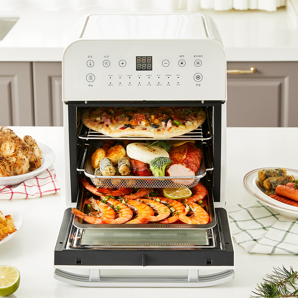 콕스타 스타빌 올스텐 대용량 에어프라이어 12L KSEAF-3300 오븐형 로티세리