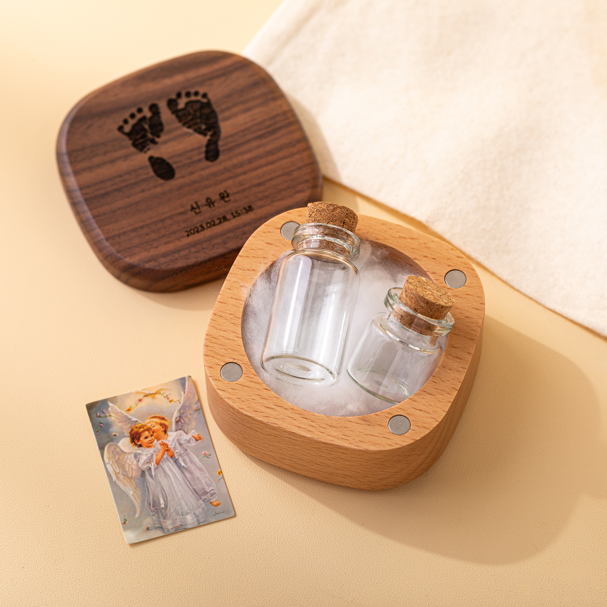 밤톨이 탯줄 보관함 배냇머리 제대 보관 아기 신생아 선물