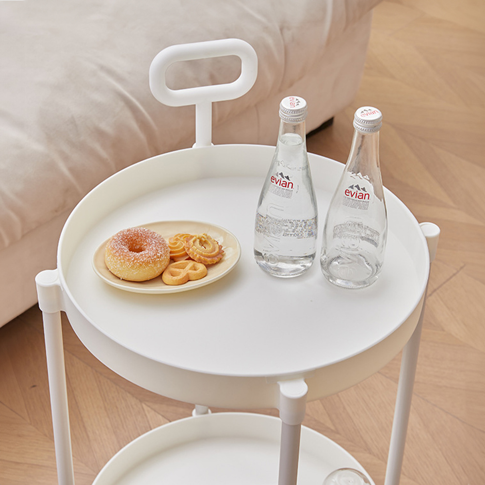 이동식 2단 사이드테이블 침대 보조 거실 소파 간이 미니 협탁 테이블