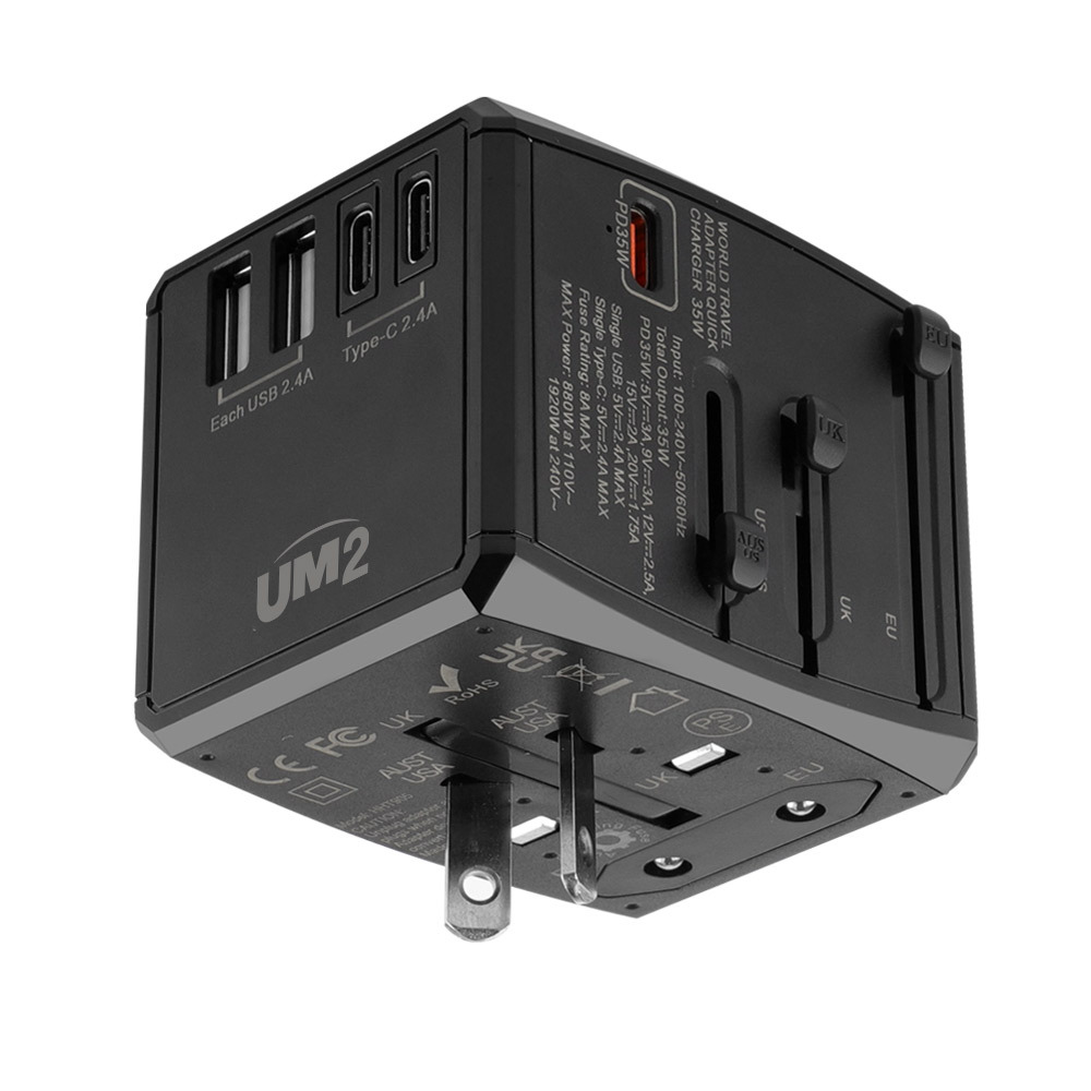 여행용 고속 멀티어댑터 110V 돼지코 전세계 일본 유럽 해외플러그 35w 45w 65w