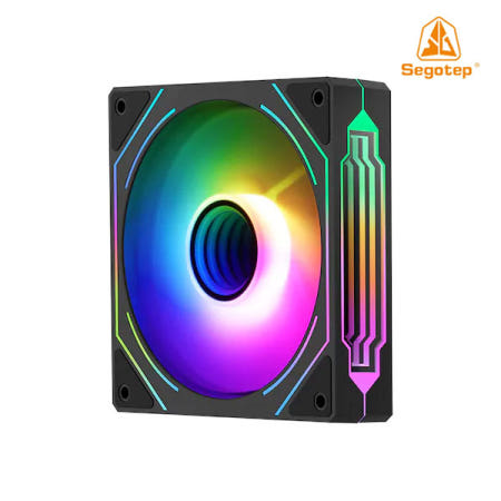 세고텝 Segotep HB12 리버스 ARGB PWM 시스템쿨러 (BLACK)