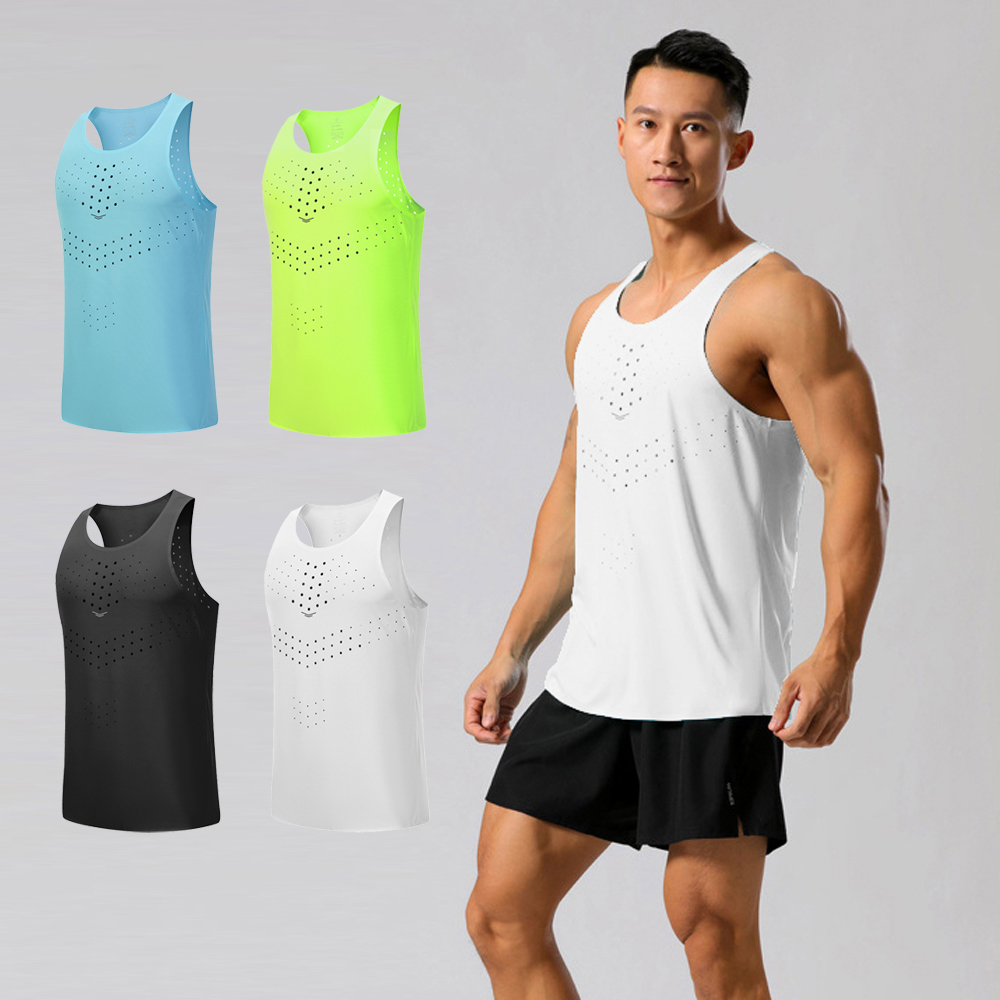 마라톤싱글렛 마라톤 상의 나시 유니폼 무봉제