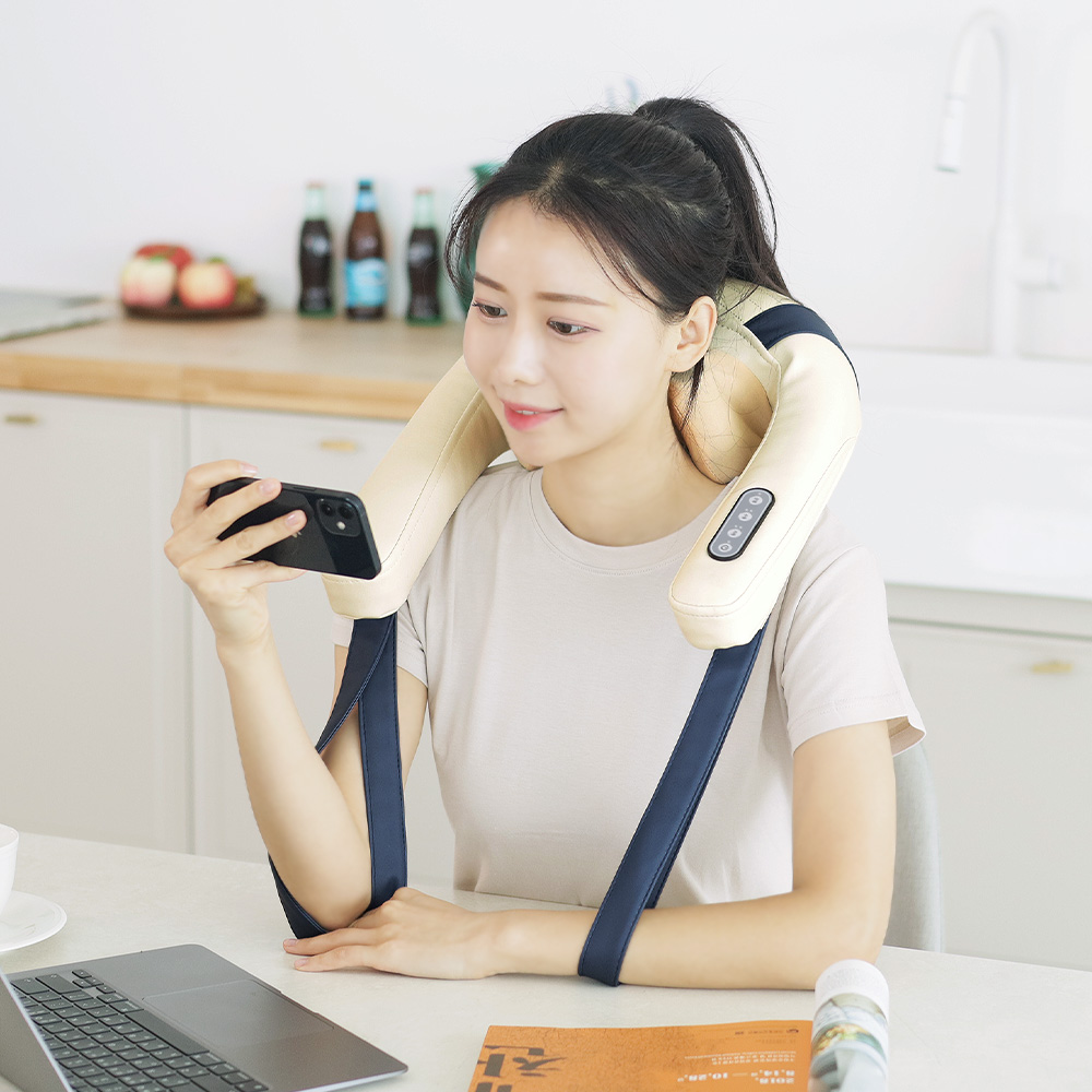 포유넥 무선 온열 목 어깨 승모근 마사지기 MVP-705 - 상세 이미지 3