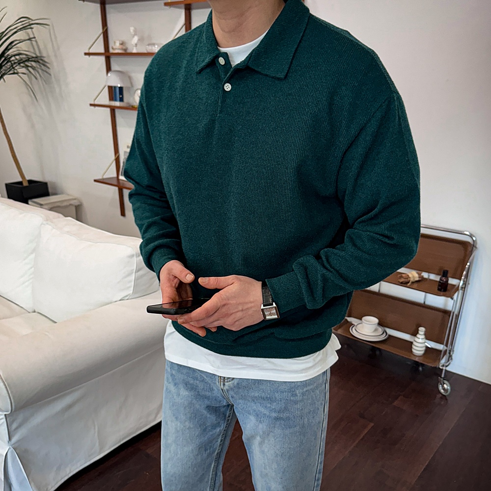 헨리넥티셔츠 어깨넓어보이는옷 헨리넥 목안늘어나는티 - 상세 이미지 5