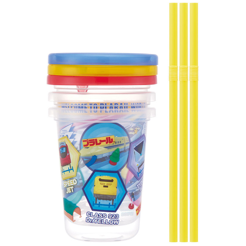 스케이터 프라레일 캐릭터 빨대컵 3세트 230ml SIH2ST - 하카타몰