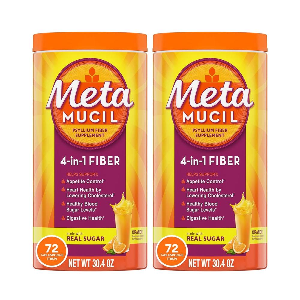 메타무실 식이섬유 차전자피 파우더 분말 리얼슈가 오렌지 Fiber 860g (2통) - 상품 이미지