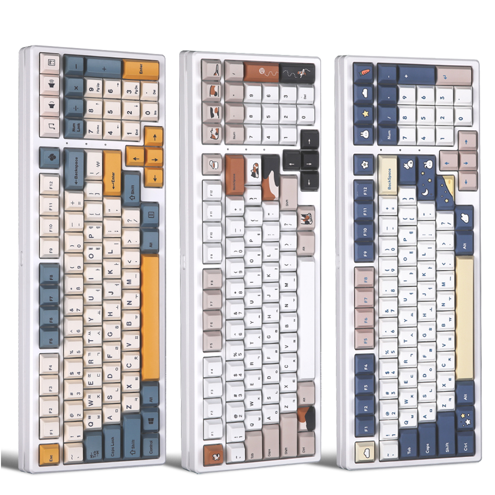 가츠 N2 프로 귀여운 달토끼 말차축 아이 패드 폰 갤럭시 유 무선 블루투스 조약돌 키보드