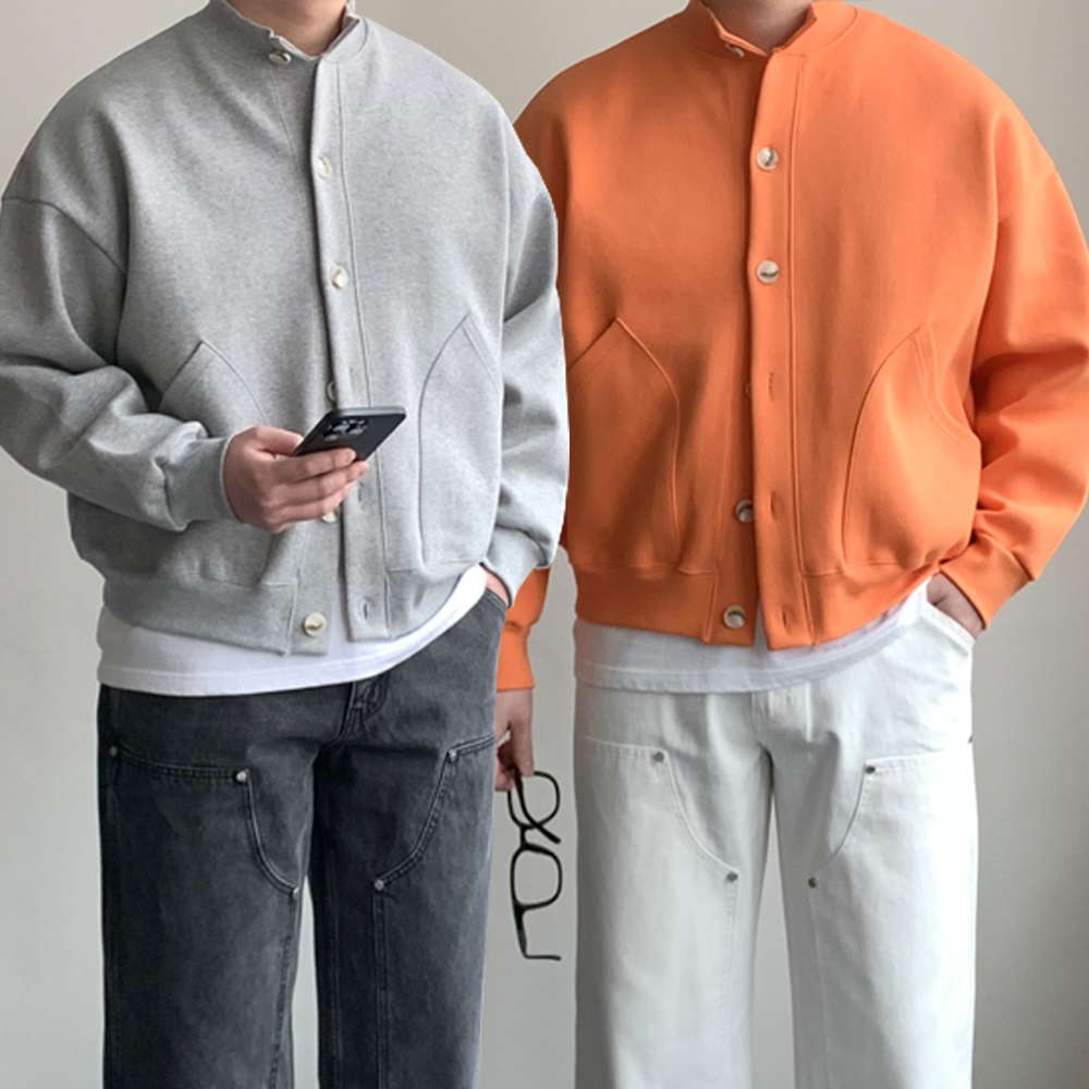 (SALE)남자크롭가디건 남자라운드가디건 - 상품 이미지