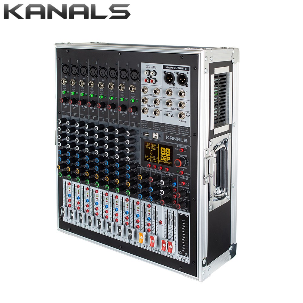 카날스 파워드믹서 KANALS BKT-1400H 고출력 이동형 믹싱콘솔 1400W