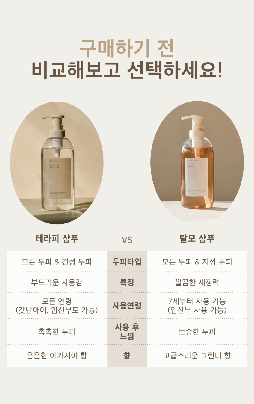 미르엔 테라피 샴푸 2+샴푸브러쉬(증정) 판매처 상세 정보 이미지 1
