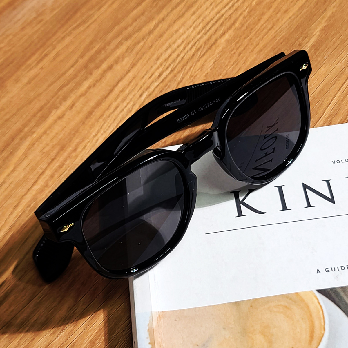 명품 UV 자외선 차단 블랙 사각 호피 뿔테 자외선차단 선글라스