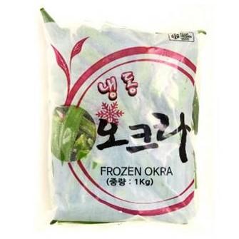 냉동오크라 1kg 홀타입 냉동 : 식재온