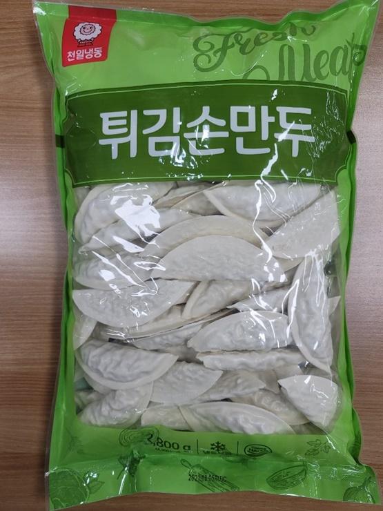 튀김손만두 천일 2.8kg 냉동 : 식재온